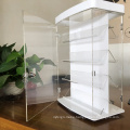 Double Sided 4 Tier  Rotating Clear Acrylic Plastic Showcase  Watch/Jewelry Display Box with Lock